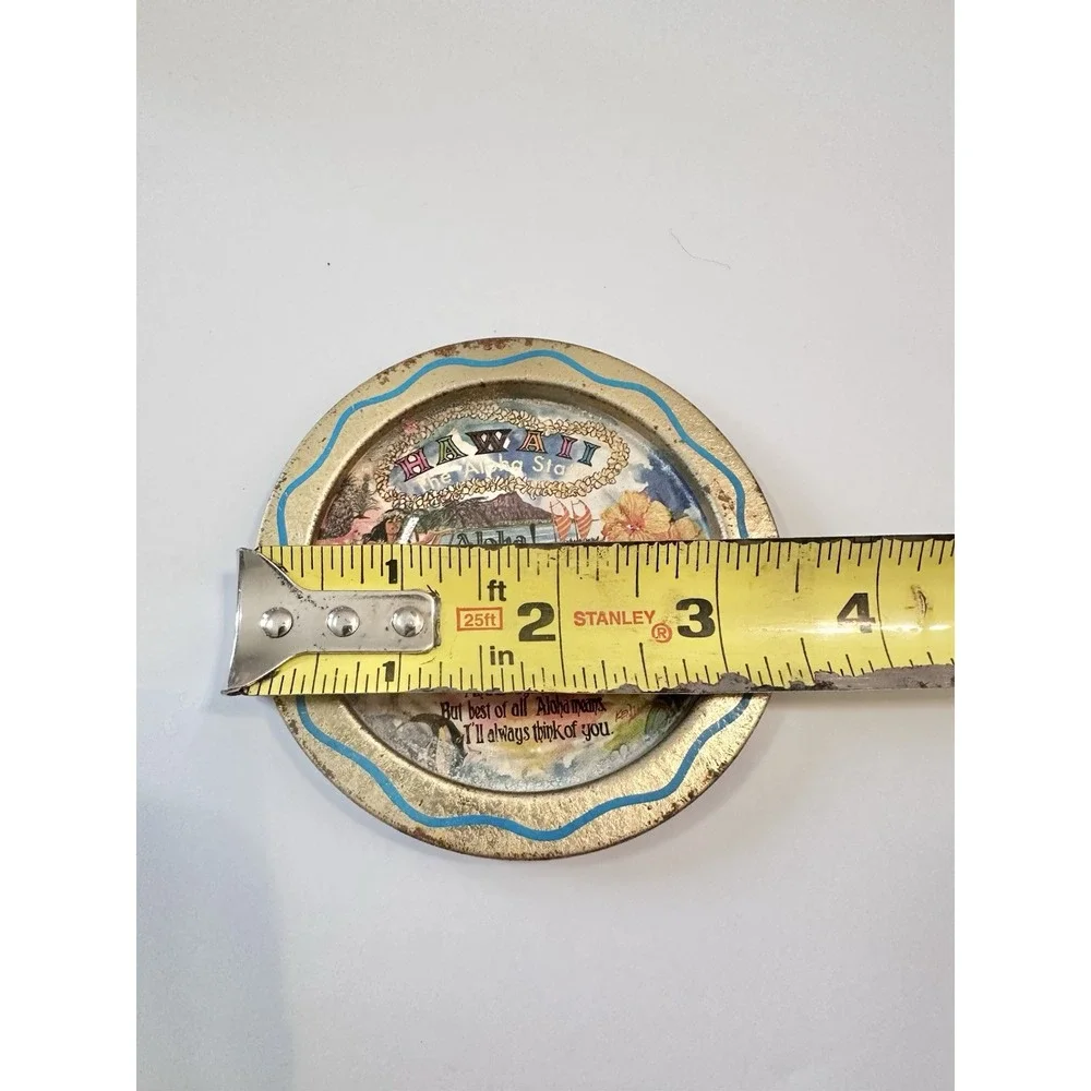 Vintage Hawaii Souvenir Tin Tray 3 1/2